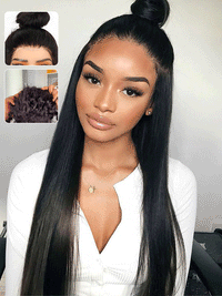 [85% Off] Beginner Friendly Invisi Drawstring 360 Lace Wig Bone Straight Hair Wigs