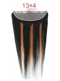 Brown Balayage Bundles With 5x5 13x4 Lace Frontal Closure Straight Human Hair