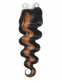 Brown Bayalage Bundles With 5x5 13x4 Lace Frontal Closure Body Wave Human Hair