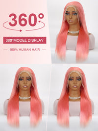 Blonde Wig Barbie Pink/Purple/Silver Grey Straight Hair 13x4 Lace Front Wig Colored Wigs