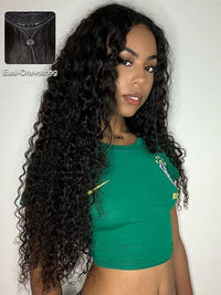 Bleached Knots 5x5 13x4 HD Lace Frontal Wigs Deep Wave Virgin Human Hair Wigs