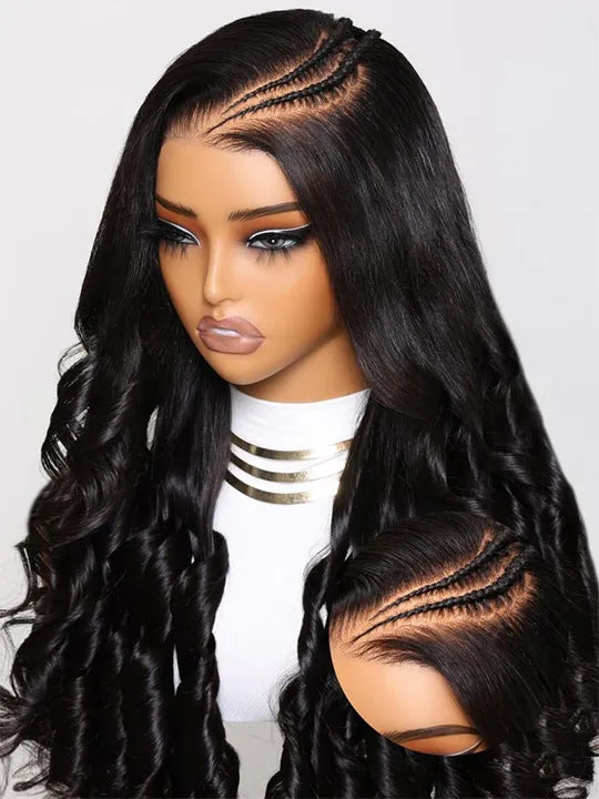 Full Lace Wig Body Wave Brazilian Human Hair Wigs Pre Plucked Real Scalp Invisi-Drawstring Cap