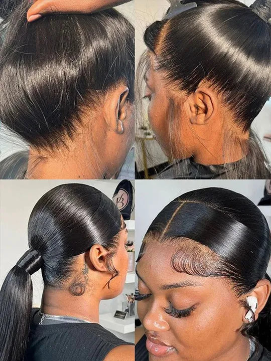 Full Lace Wig Body Wave Brazilian Human Hair Wigs Pre Plucked Real Scalp Invisi-Drawstring Cap