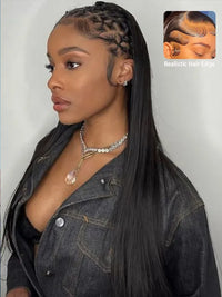 Brazilian Straight Hair Full Lace Wig Transparent Lace Invisi Drawstring Glueless Human Hair Wigs