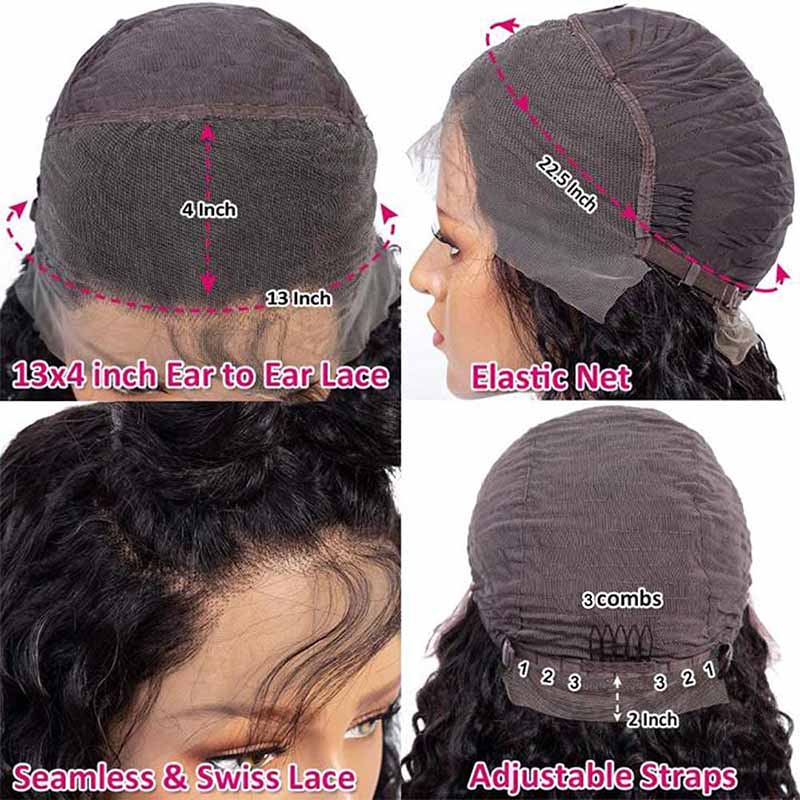 #27 Light Brown Wig 5x5 13x4 13x6 Lace Front Wigs Brazilian Deep Wave Human Hair Wigs