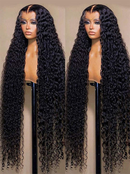 38 40 Inches Long Wig Pre Plucked 13x4 Transparent Lace Frontal Wig Glueless Wigs