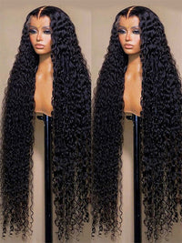 38 40 Inches Long Wig Pre Plucked 13x4 Transparent Lace Frontal Wig Glueless Wigs