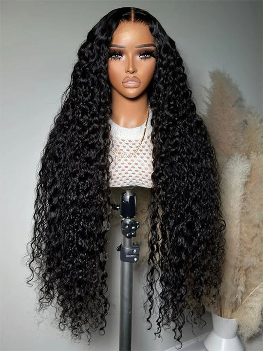38 40 Inches Long Wig Pre Plucked 13x4 Transparent Lace Frontal Wig Glueless Wigs