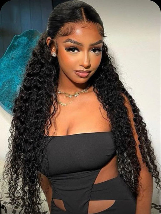 38 40 Inches Long Wig Pre Plucked 13x4 Transparent Lace Frontal Wig Glueless Wigs