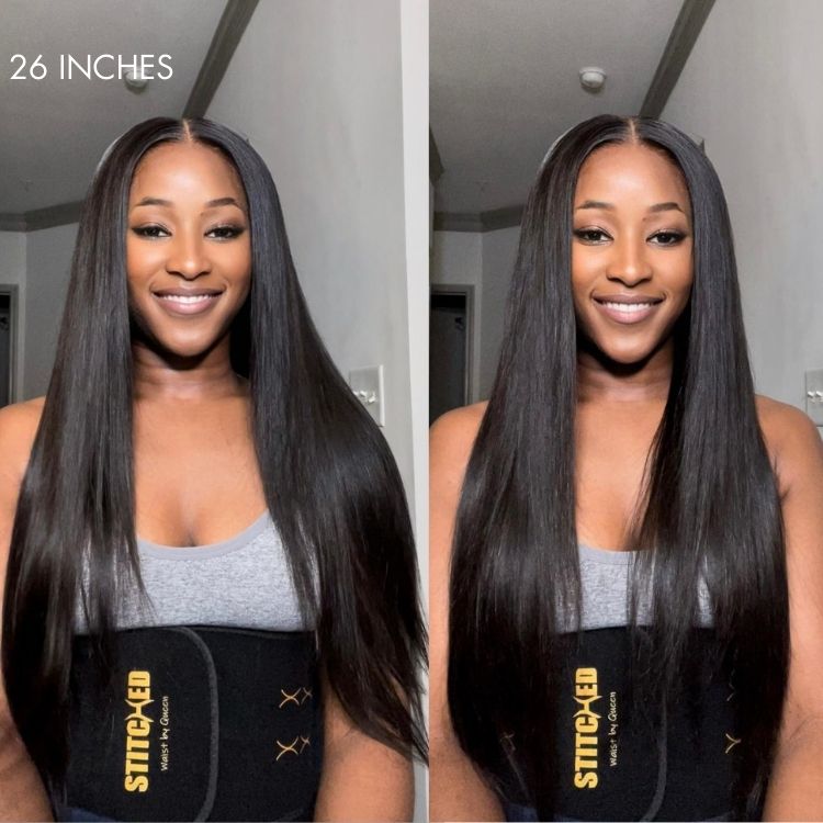 Bleached Knots 5*5 HD Lace Wig Bone Straight Hair 14A Brazilian Virgin Human Hair Wigs