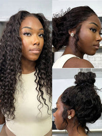 Kisslove Invisi-Drawstring Water Wave 360 Lace Frontal Wig Pre Everything Glueless Lace Wigs