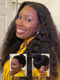 Kisslove Invisi-Drawstring Water Wave 360 Lace Frontal Wig Pre Everything Glueless Lace Wigs