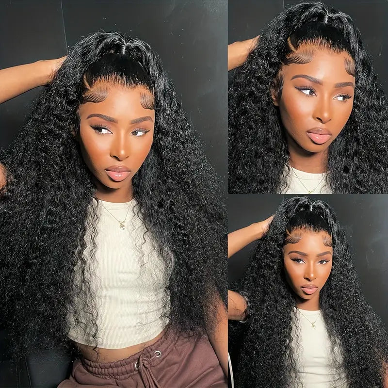 [Wear & Go] Air Wig Jerry Curly 13x4 Lace Wigs 14A Virgin Hair