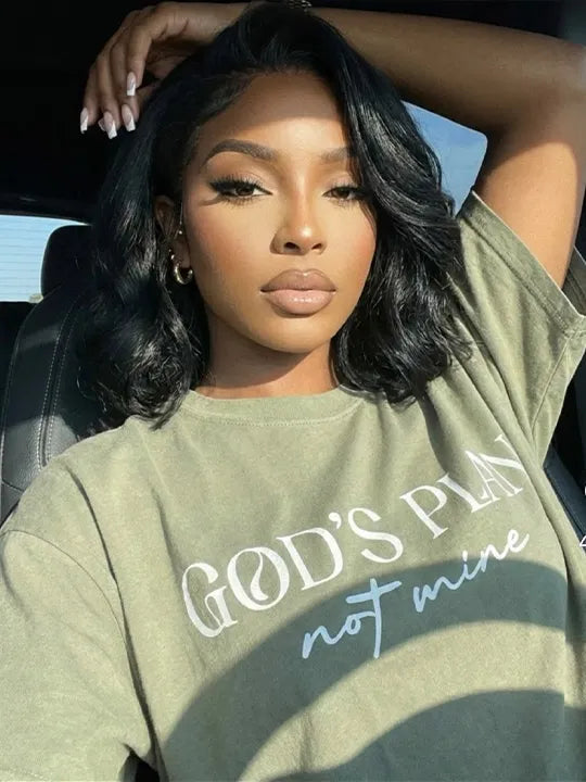 Pre Styled Side Part Body Wave Bob Wig Glueless Ready to Go Short Bob Wigs