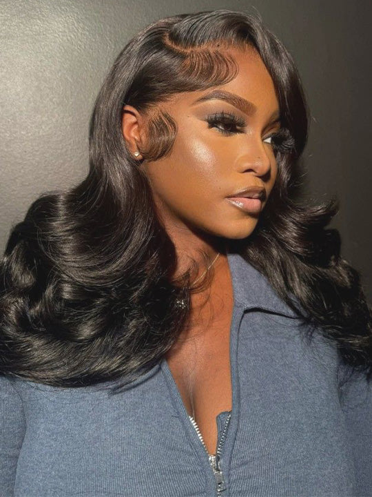 Pre Styled Efortless Chic Layer 13x6 Full Lace Frontal Wig High Density Peacock Curls Glueless Ready to Wear Wig