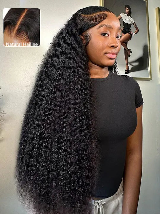 38 40 Inches Long Wig Pre Plucked 13x4 Transparent Lace Frontal Wig Glueless Wigs
