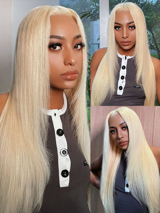 Pre Layered 613 Blonde Wig 13x4 HD Lace Front Human Hair Wigs Brazilian Straight Hair