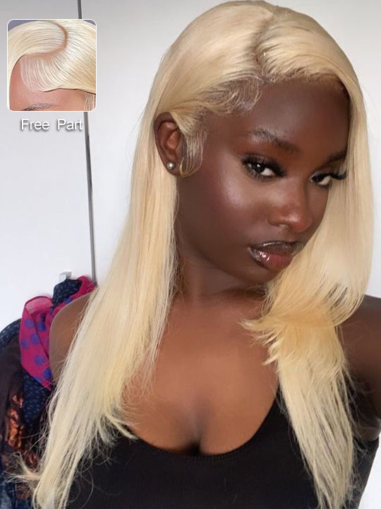 Pre Layered 613 Blonde Wig 13x4 HD Lace Front Human Hair Wigs Brazilian Straight Hair