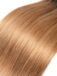 Ombre Blonde Bundles With 5x5 13x4 Lace Frontal Closure Straight Human Hair