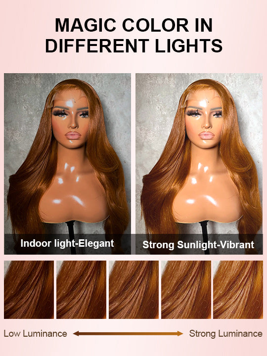 #30 Brown Wig 5x5 13x4 13x6 Lace Front Wigs 3D Body Wave Virgin Human Hair Wigs