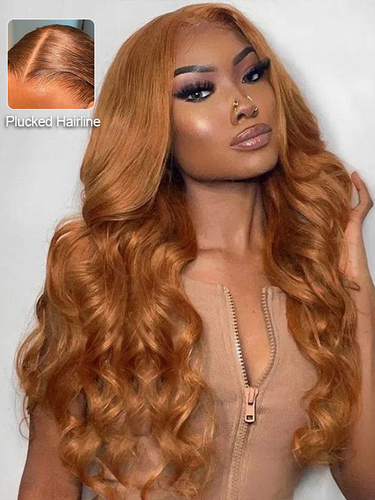 #30 Brown Wig 5x5 13x4 13x6 Lace Front Wigs 3D Body Wave Virgin Human Hair Wigs