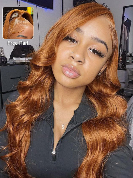 #30 Brown Wig 5x5 13x4 13x6 Lace Front Wigs 3D Body Wave Virgin Human Hair Wigs