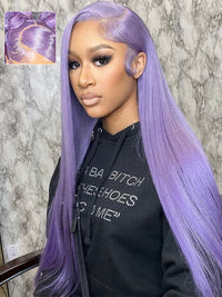 Blonde Wig Barbie Pink/Purple/Silver Grey Straight Hair 13x4 Lace Front Wig Colored Wigs