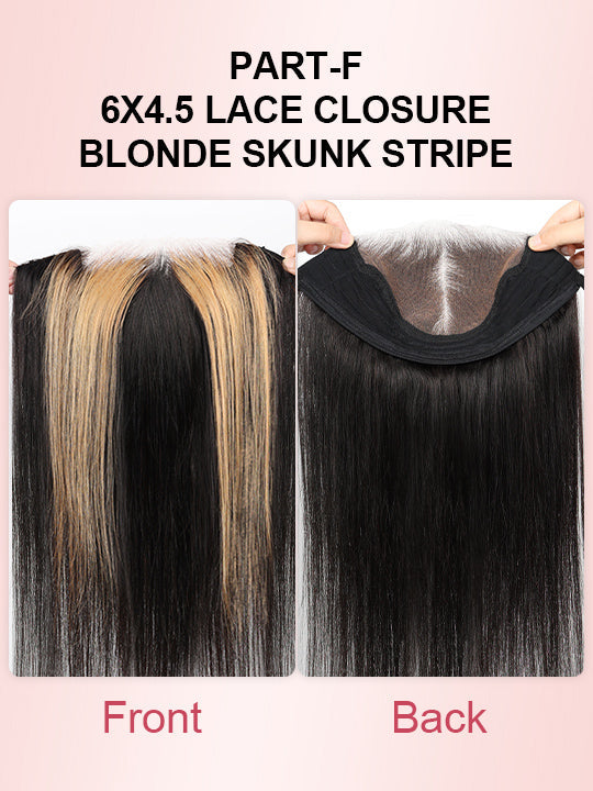 Kisslove Zip & Go Magic Lace Highlight Wig 13x4/ 6x4.5 Replaceable Lace Front Wig Bone Straight Human Hair Wigs
