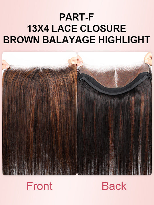 Kisslove Zip & Go Magic Lace Highlight Wig 13x4/ 6x4.5 Replaceable Lace Front Wig Bone Straight Human Hair Wigs