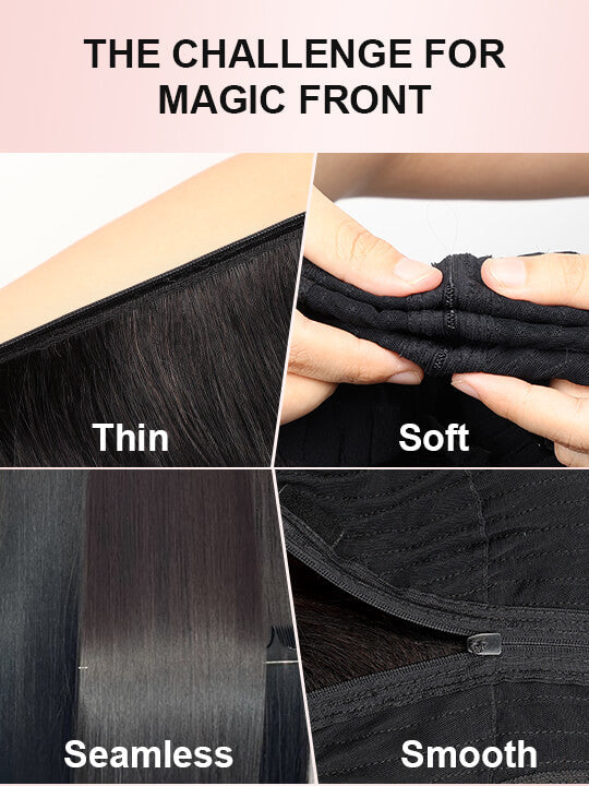 Kisslove Zip & Go Magic Lace Highlight Wig 13x4/ 6x4.5 Replaceable Lace Front Wig Bone Straight Human Hair Wigs