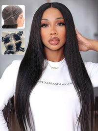 Brazilian Transparent Full Lace Kinky Straight Virgin Human Hair Wigs