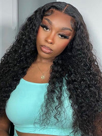 Water Wave 3 Bundles With 4*4 Lace Closure 10A Brazilian Human Hair Weave