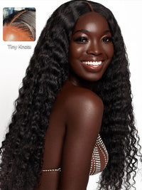 Water Wave Easi-Drawstring Wig Brazilian Virgin Human Hair 4x4 13x4 Lace Front Wigs