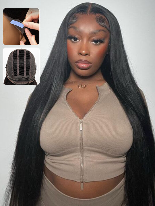 [Wear & Go] Air Wig Silky Straight 13x4 HD Lace Wigs 14A Virgin Hair