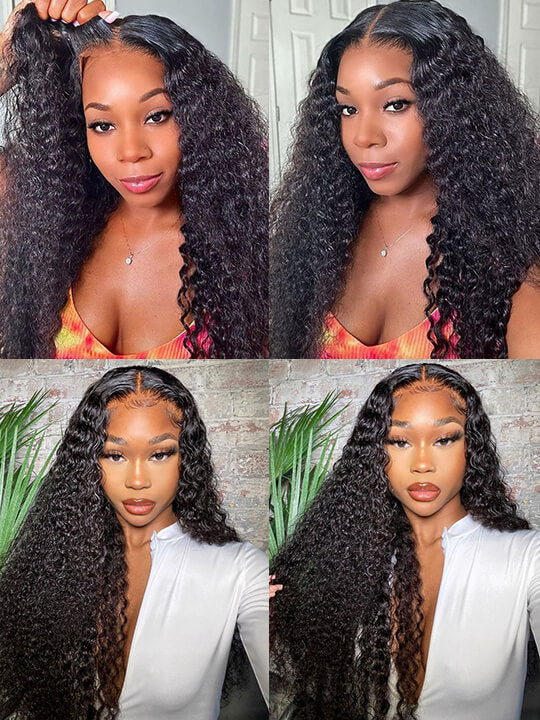 [Wear & Go] Glueless Air Wig Water Wave 4x4/5x5/6x4.5 Lace Closure Wig 14A Virgin Hair