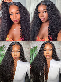 [Wear & Go] Glueless Air Wig Water Wave 4x4/5x5/6x4.5 Lace Closure Wig 14A Virgin Hair