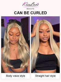 [Wear & Go] Pre-Everything Blonde Balayage Highlights 5x5 Lace Wig Straight Human Hair Wigs