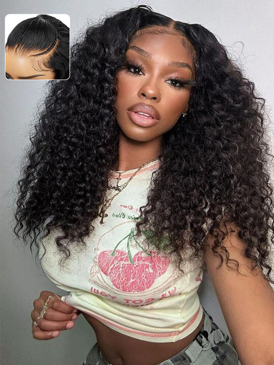 [Wear & Go] Pre-Everything Glueless 4x4/6x4.5/10x6 Lace Front Wigs Water Wave Human Hair