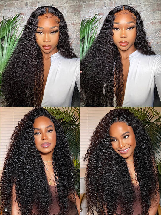 [Wear & Go] Pre-Everything Glueless 4x4/6x4.5/10x6 Lace Front Wigs Water Wave Human Hair