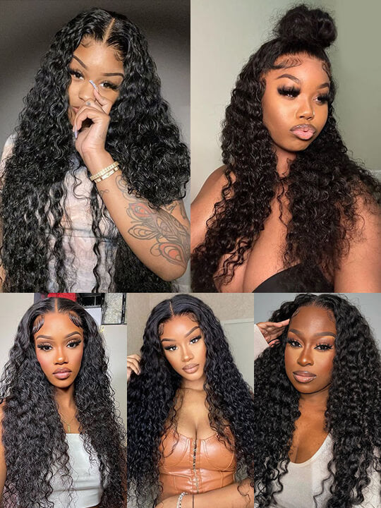 [Wear & Go] Pre-Everything Glueless 4x4/6x4.5/10x6 Lace Front Wigs Water Wave Human Hair