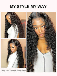 [Wear & Go] Pre-Everything Glueless 4x4/6x4.5/10x6 Lace Front Wigs Water Wave Human Hair