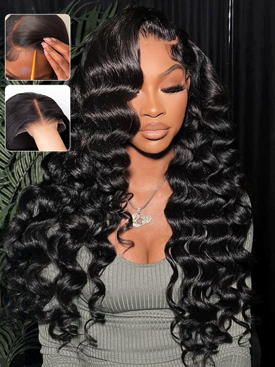 [Wear & Go] Pre-Everything Glueless 4x4/6x4.5/10x6 Lace Front Wigs Loose Deep Wave