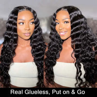 [Wear & Go] Pre-Everything Glueless 4x4/6x4.5/10x6 Lace Front Wigs Loose Deep Wave