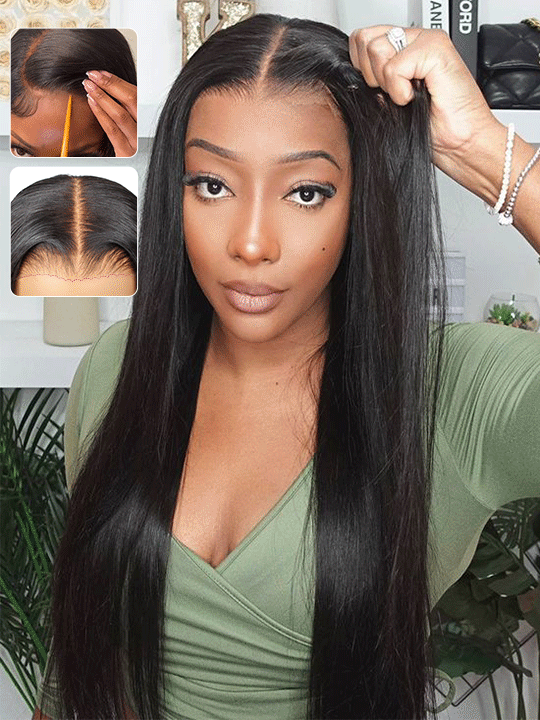 [Wear & Go] Pre-Everything Glueless 6x4.5/10x6 Lace Wig Bone Straight Human Hair Wigs