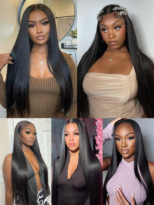 [Wear & Go] Pre-Everything Glueless 6x4.5/10x6 Lace Wig Bone Straight Human Hair Wigs