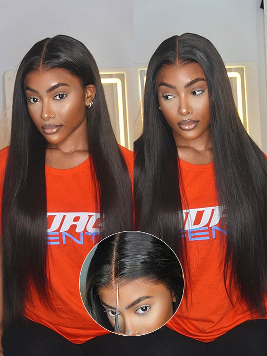 [Wear & Go] Pre-Everything Glueless 6x4.5/10x6 Lace Wig Bone Straight Human Hair Wigs