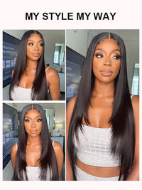 [Wear & Go] Pre-Everything Glueless 6x4.5/10x6 Lace Wig Bone Straight Human Hair Wigs