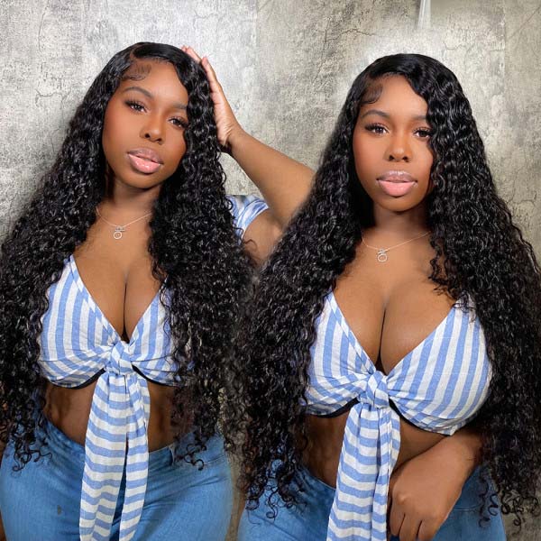 [Wear & Go] Bleached Knots Glueless 5x5/6x4.5 Lace Front Human Hair Wigs Deep Wave