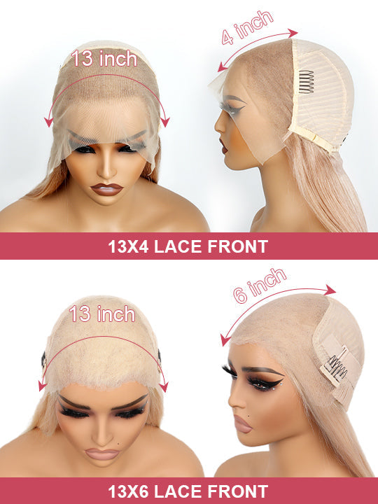 Kisslove Hair Blonde Balayage On Brown Hair 3D Body Wave 13x6 Lace Front Human Hair Wigs