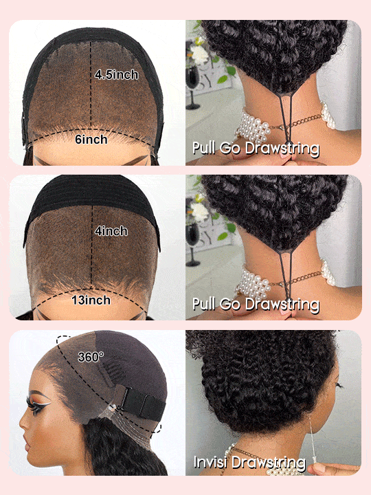Kisslove Pre Everything Brown Bayalage Highlights 3D Body Wave Wig with Bangs Pull Go Drawstring Wig